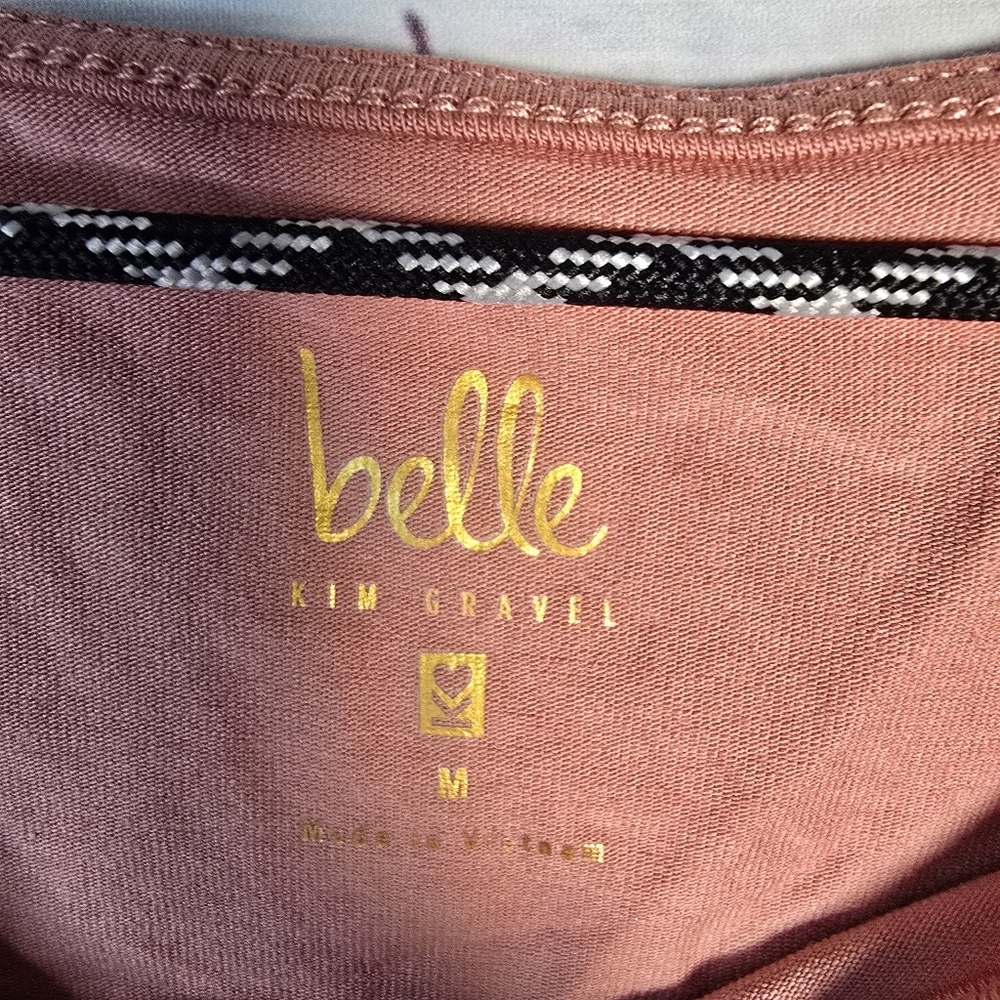 BELLE by Karen Gravel Casual 3/4 Sleeve Womens Medium Orange New - Picture 3 of 4